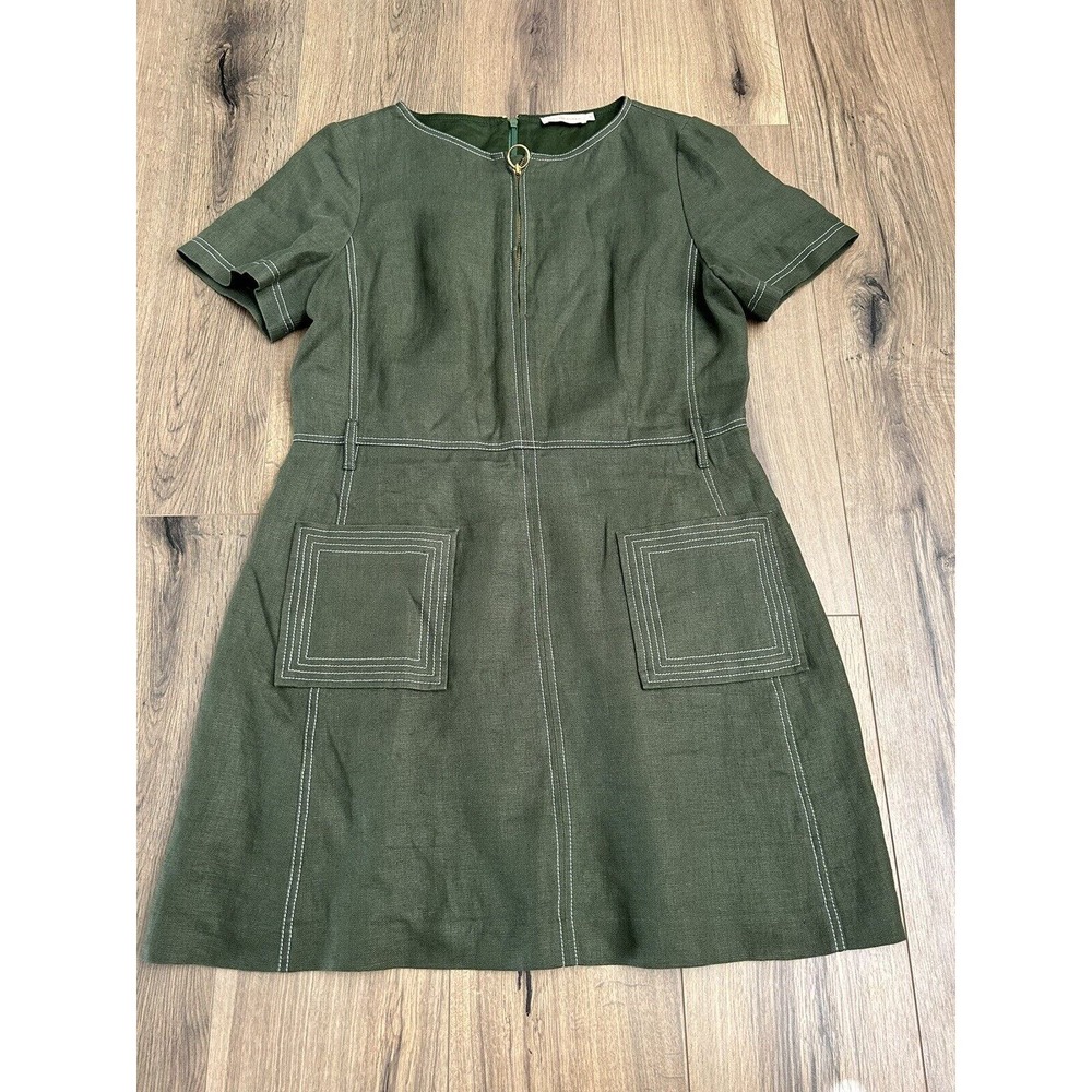 Tory Burch Green Short Sleeve Dress (no belt)